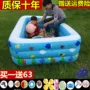 Hồ bơi 2 chàng trai 5 cô gái inflatable bé chơi trẻ em tắm hồ bơi đồ chơi trẻ em 1-4 tuổi 3 trẻ sơ sinh bể bơi ngoài trời gia đình