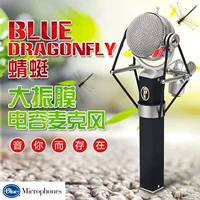 Blue Dragonfly Dragonfly Большая вибрационная пленка емкости микрофон YY Anchor Computer Recording K Song Professional Microphone