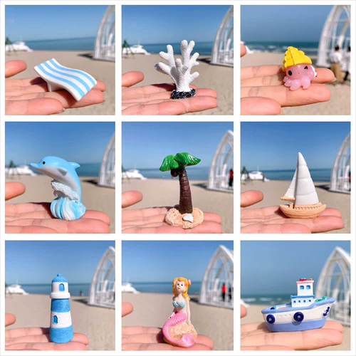 Украшение аквариума, небольшие украшения, аквариум, микропейзаж, растение, лодка, русалка, маленькая морская звезда, Губка Боб, аквариум, ландшафтный дизайн