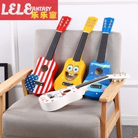 Giáo dục mầm non dây 6 dây có thể chơi guitar gỗ 21 inch ukulele giác ngộ nhạc cụ đàn organ đồ chơi cho be