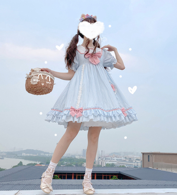 taobao agent Genuine navy dress, Lolita style