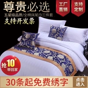 Giường cờ khăn giường bán buôn khách sạn khách sạn cao cấp phong cách Trung Quốc Châu Âu sang trọng ngang nhà đơn giản hiện đại trải giường