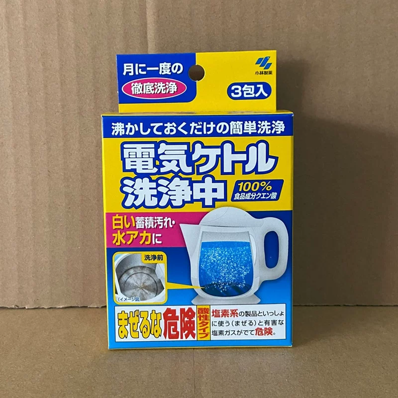 Chất làm sạch ấm đun nước điện Kobayashi nguyên bản của Nhật Bản để loại bỏ cặn và chất làm sạch bụi bẩn để rửa 3 gói - Trang chủ