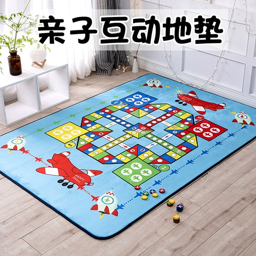 Детская игра Самолетные шахматы, интерактивный игровой коврик, детский складной ковер для гостиной для спальни для ползания, для детей и родителей, увеличенная толщина