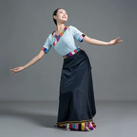Центральный национальный университет Тибетский танец -линейная тренировочная юбка в классе