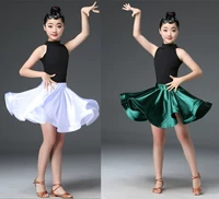 Cô gái Latin trang phục khiêu vũ trẻ em thực hành quần áo trang phục cô gái thi đấu chấm điểm quần áo quy định nhảy váy mùa hè - Trang phục thời trang trẻ em nam