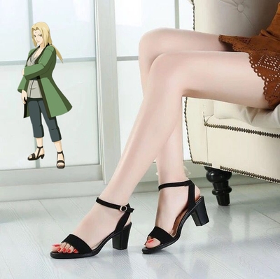 taobao agent Naruto Tsunade Mother -in -law Five Dynasties Naruto Sakura Sakura Sakura Sakura Anime Cosplay high -heeled shoes