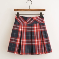 Милая форма для школьников, юбка в складку, высокая талия, большой размер, эластичная талия