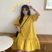 Mùa hè 2019 mới của phụ nữ phiên bản Hàn Quốc của chiếc đầm nhỏ tay áo lỏng lẻo tươi mới - Sản phẩm HOT