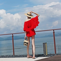 Шифоновый расширенный комбинезон, пляжное платье подходит для фотосессий, комплект для путешествий, изысканный стиль