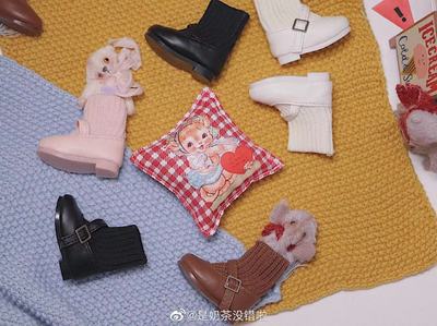 taobao agent [Kaka Planet] BJD6 points 1/6 YOSD 4 points of poly -color socks shoes small leather shoes