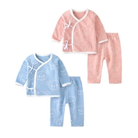 Весенняя детская пижама для раннего возраста для новорожденных, детский комплект