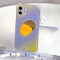 Apple, сиреневый оригинальный iphone15, чехол для телефона, зеркальный эффект, 15promax, градиент, 14promax