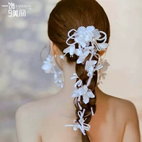 Белый аксессуар для волос для невесты, свадебное платье, заколка для волос, ободок подходит для фотосессий, повязка на голову, японские и корейские