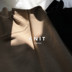 Retro Hàn Quốc phong cách nửa cao cổ áo lạc đà / bông đen đáy Slim Hàn Quốc áo len nam giới và phụ nữ mô hình Áo len cổ tròn