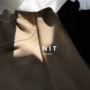 Retro Hàn Quốc phong cách nửa cao cổ áo lạc đà / bông đen đáy Slim Hàn Quốc áo len nam giới và phụ nữ mô hình áo len nam mỏng