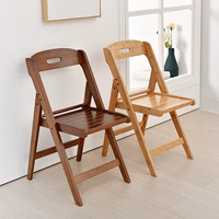 Толстый складной стул Портативный стул Nanta Bamboo Simple Dining Stable Mabrishing Loc -Back Стул Простой