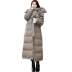 Chống mùa giải phóng mặt bằng 2018 mùa thu và mùa đông Hàn Quốc phiên bản của kẻ sọc áo khoác yếm dài xuống áo khoác dày ấm áp ấm áp bông hoang dã quần áo phụ nữ Bông