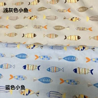 Cá nhỏ 2 màu vải tự làm handmade bông cotton bộ đồ giường vải chế biến đặc biệt vải linen thô