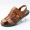 Mùa hè 2018 gân bò dưới cùng Baotou dép da nam đi biển sandal và dép sandal đôi sử dụng dép thoáng khí da nam dép dây nam