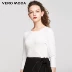 Vero Moda ren áo len cổ tròn sọc mỏng | 317324534 ao nu Áo / áo thun