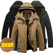 Áo khoác cotton nam đặc biệt cung cấp giải phóng mặt bằng mùa đông mới cộng với nhung dày quần áo cotton ấm áp trẻ trung áo khoác kích thước lớn