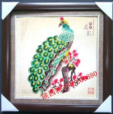 Театр теней 圆形皮影 绿孔雀 旅游纪念品 特色餐厅悬挂