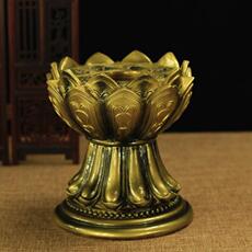 Молитвенный барабан 用品手摇转经轮转经筒莲花八吉祥底座大号青铜色