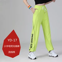 Флуоресцентные зеленые буквы брюки