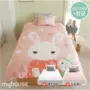 "Hàn Quốc mua sắm" G379 nhỏ dễ thương công chúa màu hồng hạnh phúc nhà thỏ chống mite bông giường ngủ ở một gia đình bốn - Bộ đồ giường trẻ em 	bộ chăn ga cho bé	