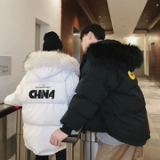 Mùa đông 2018 phiên bản Hàn Quốc mới của xu hướng áo cotton nam cổ áo thường dày áo khoác đôi hoang dã
