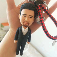 泥人真人定制软陶人偶diy人像真人钥匙扣送男女朋友生日礼物创意 礼姑娘