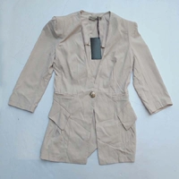 Phiên bản Hàn Quốc của áo khoác mỏng phụ nữ tay áo bảy điểm phù hợp với áo khoác áo khoác phần thường một nút nhỏ phù hợp với nữ 958238 shop thời trang nữ