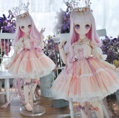 taobao agent Solid Dance Paradise BJD MDD baby clothing 4 points four -point giant baby cute dresses [Princess] spot