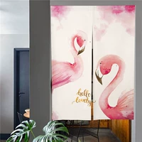 Скандинавская брендовая ткань, художественное оформление, штора для гостиной, кухня, популярно в интернете, фламинго, сделано на заказ