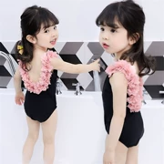 Đồ bơi mới cho bé gái Hàn Quốc 2019 cho bé gái hở lưng không tay dễ thương Bộ đồ liền thân 3 tuổi bé gái 4 khí siêu nước ngoài - Đồ bơi trẻ em