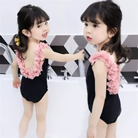 Đồ bơi mới cho bé gái Hàn Quốc 2019 cho bé gái hở lưng không tay dễ thương Bộ đồ liền thân 3 tuổi bé gái 4 khí siêu nước ngoài - Đồ bơi trẻ em bikini trẻ em