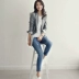 2018 mùa thu mới thời trang Hàn Quốc tính khí dài lỏng kích thước lớn nhỏ phù hợp với nữ áo khoác giản dị phù hợp với thủy triều áo khoác vest nữ Business Suit