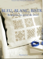 Бутик французский кросс-вышивка с картинками-франсуазой Clozel Bleu, Blanc, Bistri Blue and White и т. Д.