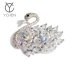 Hàn Quốc Crystal Swan Trâm Nữ tính Huy hiệu Đơn giản Phù hợp với Pin Khóa Châm cứu Ngựa Pin Phụ kiện áo phụ kiện cài áo giá rẻ Trâm cài