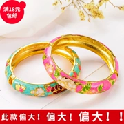 Cloisonne vòng đeo tay đích thực Bắc Kinh hàng hóa cũ tòa đích thực trẻ em mô hình Công Chúa cô gái vòng tay học sinh thời trang