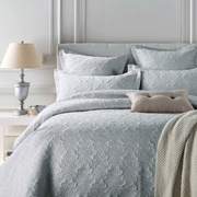 Bông chắp vá chăn bông là điều hòa không khí mùa hè mát mẻ vào mùa hè và rửa lụa ba mảnh bìa giường bedspread dày - Trải giường