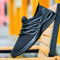 Mùa hè mới kéo trở lại của nam giới giày lưới breathable sneakers đệm đệm sốc giày chạy sinh viên bình thường giày du lịch nam giày đi bộ