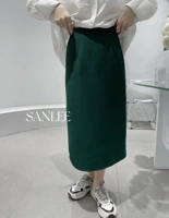 Осенняя сексуальная приталенная длинная юбка, в корейском стиле, высокая талия