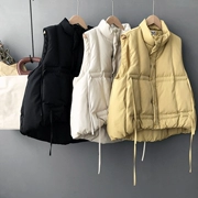 Mùa thu đông 2018 phiên bản Hàn Quốc mới của áo khoác lửng cotton ngắn mỏng xuống
