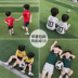 Quần áo trẻ em sọc trẻ em mùa hè 2018 mới ngắn tay + quần short World Cup thể thao và giải trí thiết lập hai mảnh Phù hợp với trẻ em