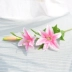 Mô phỏng hoa lily phòng khách trang trí phòng ngủ nhà hàng trang trí hoa giả nụ hoa mới trang trí nhà hoa - Hoa nhân tạo / Cây / Trái cây cây giả trang trí phòng khách Hoa nhân tạo / Cây / Trái cây