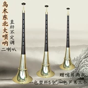 Ebony lỗ trung bình thẳng thanh đông bắc 唢呐 1,05 một chân sáu instrument nhạc cụ đầy đủ của dân gian yangge hai loa - Nhạc cụ dân tộc