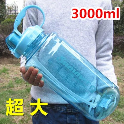 Вместительная и большая космическая портативная чашка со стаканом, уличная спортивная бутылка, 3000 мл, 2000 мл