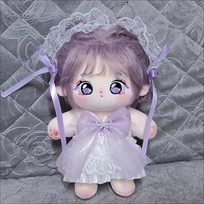 taobao agent Cotton cute doll, clothing, 20cm, Lolita style, white clothing